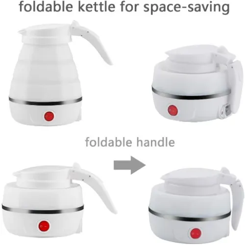 Foldable kettle space-saving design
