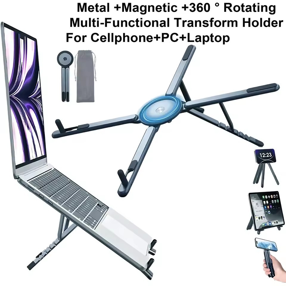 Foldable stand supporting a device
