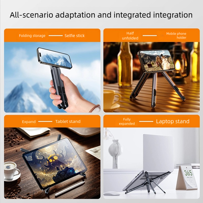 Magnetic stand with multiple support arms