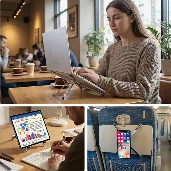 Foldable magnetic phone stand product